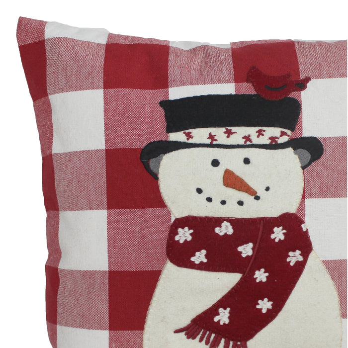 C Snow Friends Cardinal Pillow 14 In PL770025 - Interiors by Elizabeth