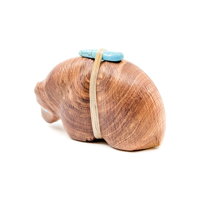 Cedar Wood Bear Carving