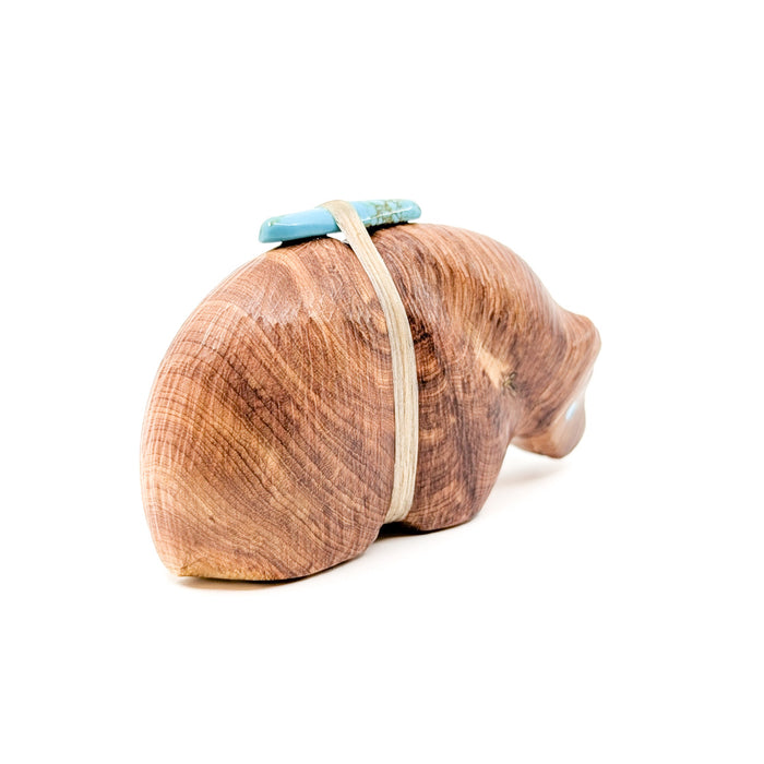 Cedar Wood Bear Carving
