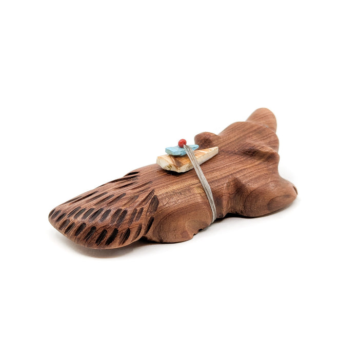 Cedarwood Badger with Medicine Bundle