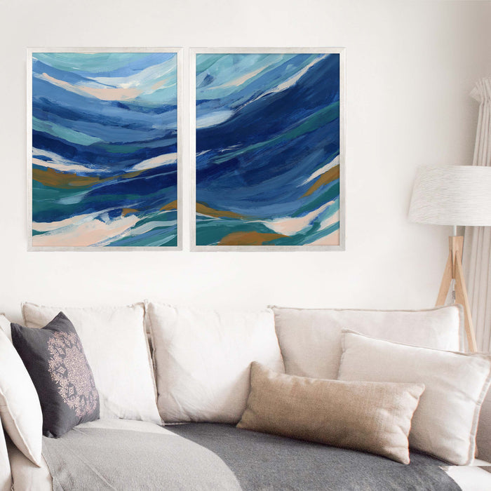 Channel Swell Diptych - Set of 2 - Jetty Home