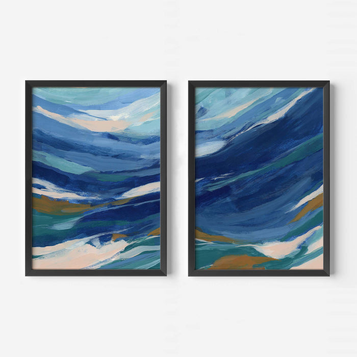 Channel Swell Diptych - Set of 2 - Jetty Home