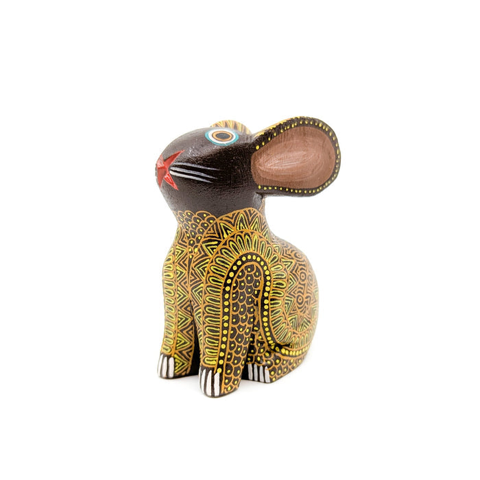Chocolate Bunny with Fine Yellow Detail