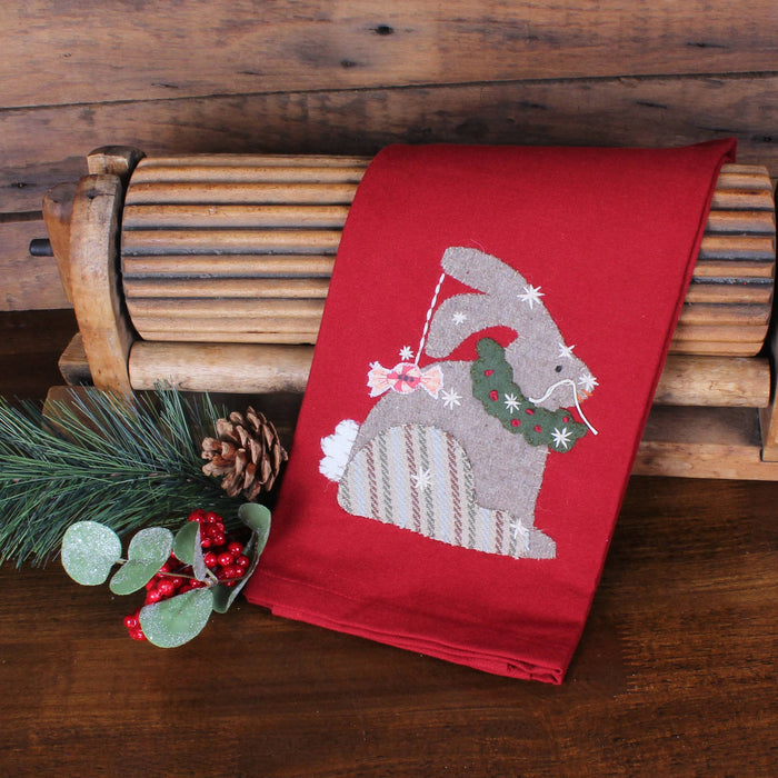 Christmas Bunny Towel Set of 2 ETGP1018 - Interiors by Elizabeth