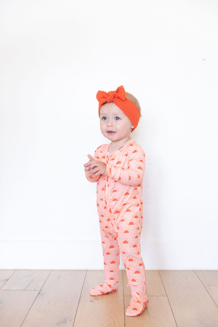 CORAL SUNSHINE | FOOTIE ONE PIECE