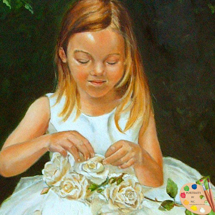 Girl in Rose Garden Portrait 56