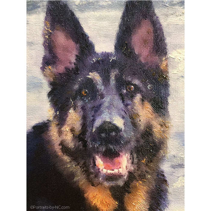 German Shepherd Face