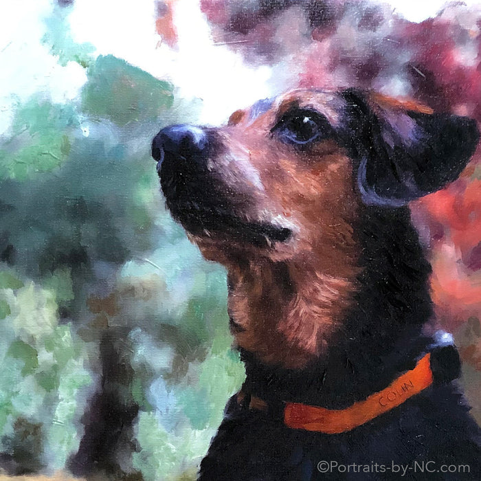 Rat Terrier Painting Detail 686