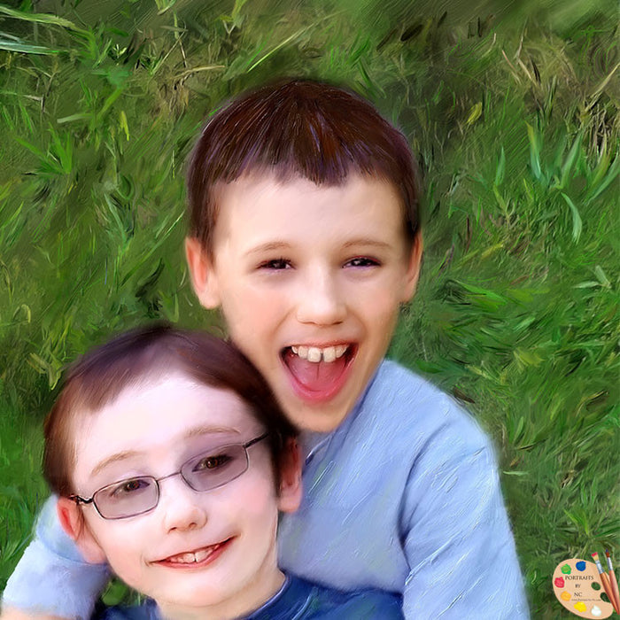 Siblings Portrait Brothers 358
