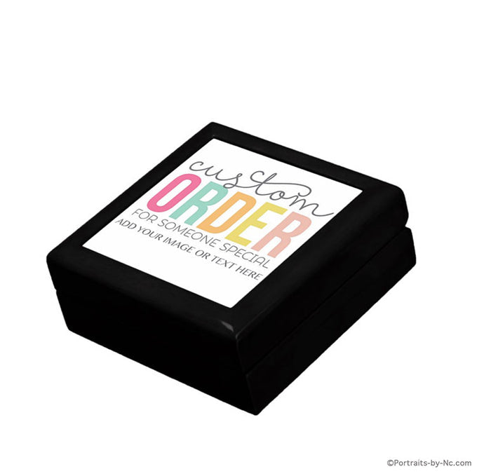Customizable Jewelry Box Black