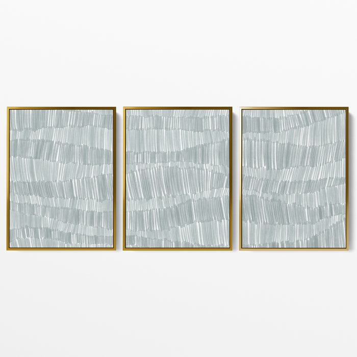 Deconstructed Ocean Waves Triptych - Set of 3 - Jetty Home