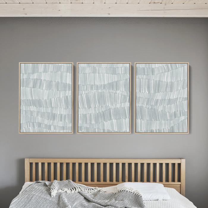 Deconstructed Ocean Waves Triptych  - Set of 3  - Art Prints or Canvases - Jetty Home