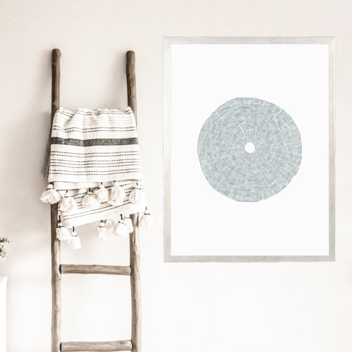 5"x7" / Art Print / Antique Silver