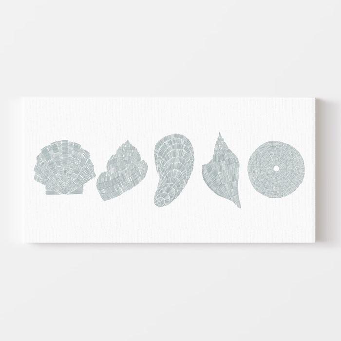 Deconstructed Seashells Panoramic - Art Print or Canvas - Jetty Home