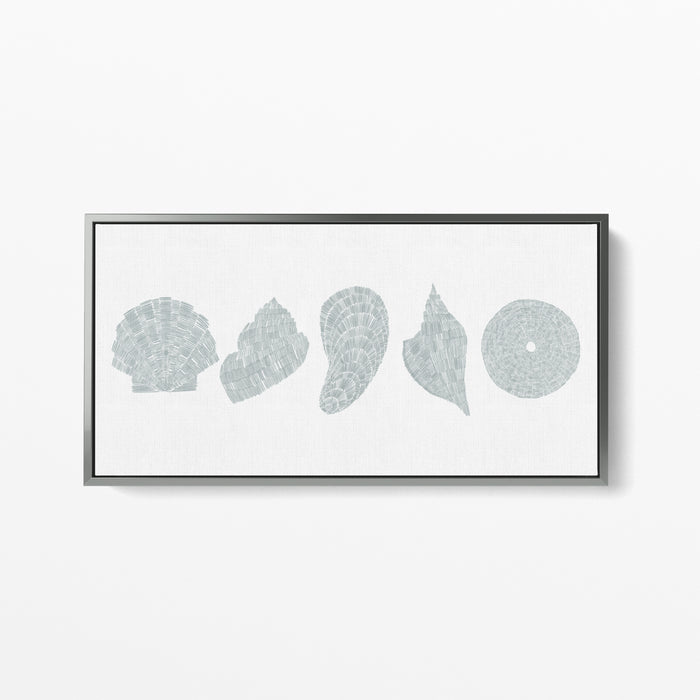 Deconstructed Seashells Panoramic - Art Print or Canvas - Jetty Home