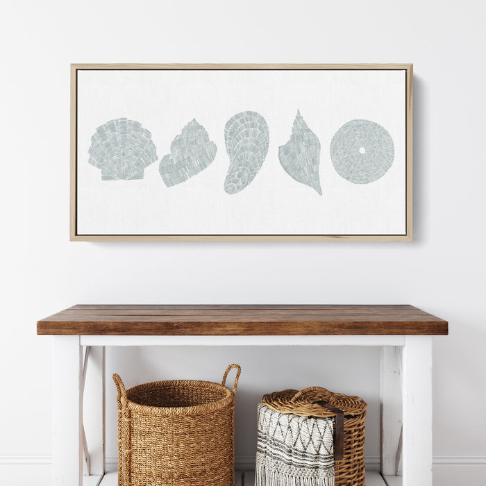 Deconstructed Seashells Panoramic - Art Print or Canvas - Jetty Home