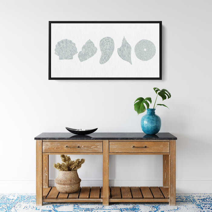 Deconstructed Seashells Panoramic - Art Print or Canvas - Jetty Home