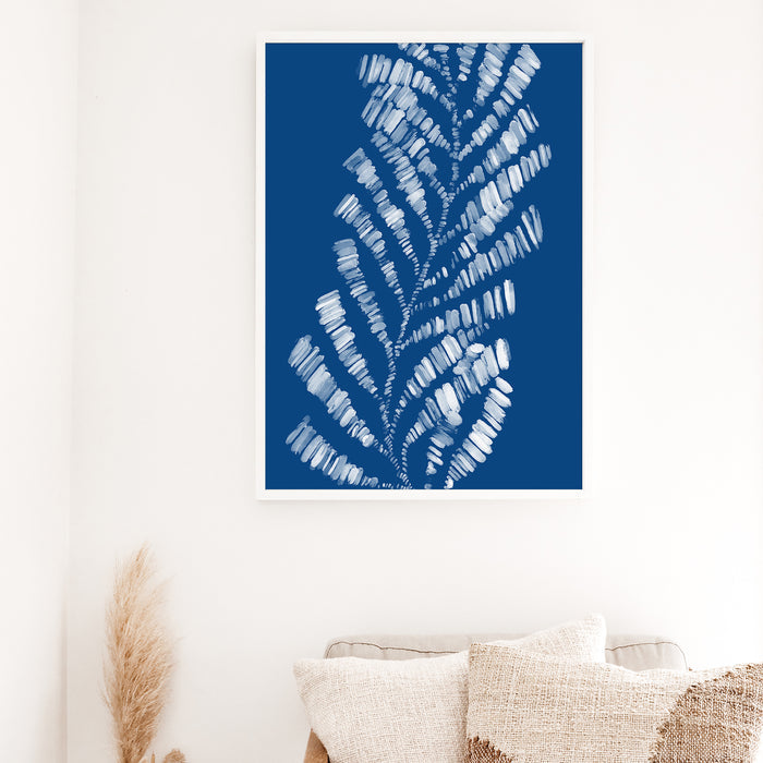 Deep Azure Blue Giant Kelp  - Art Print or Canvas - Jetty Home
