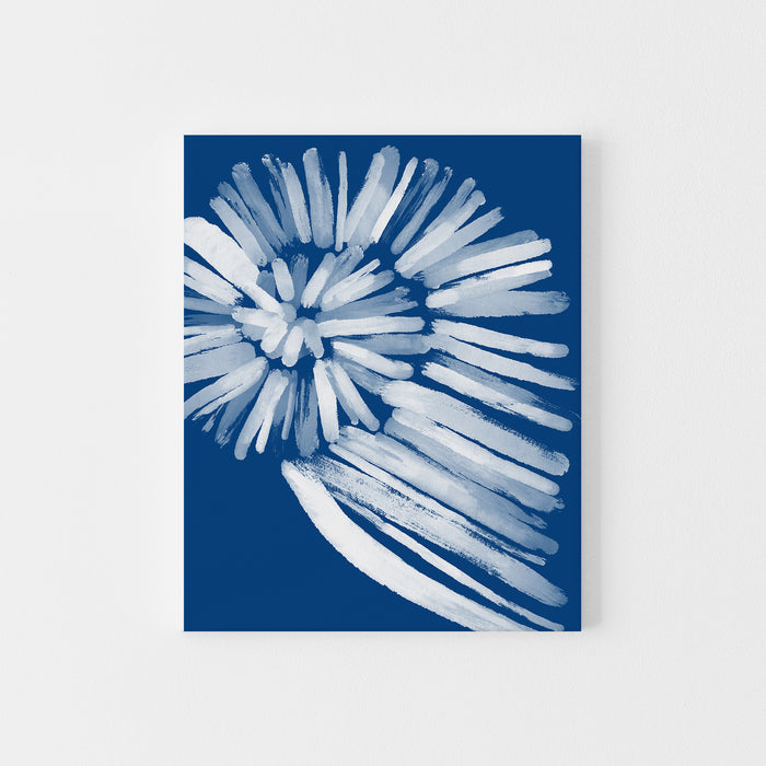 Deep Azure Blue Seashell - Art Print or Canvas - Jetty Home