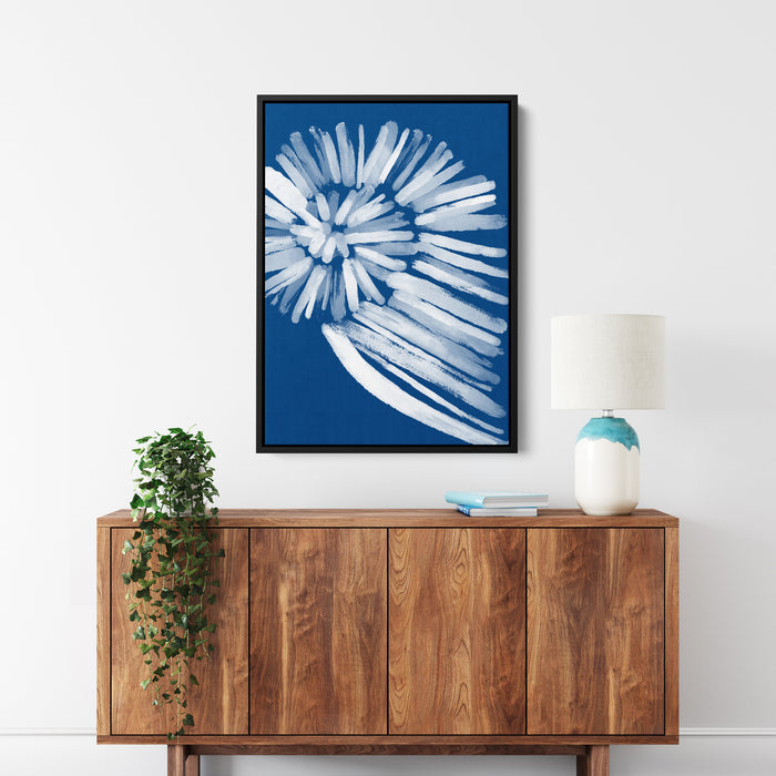 Deep Azure Blue Seashell - Art Print or Canvas - Jetty Home