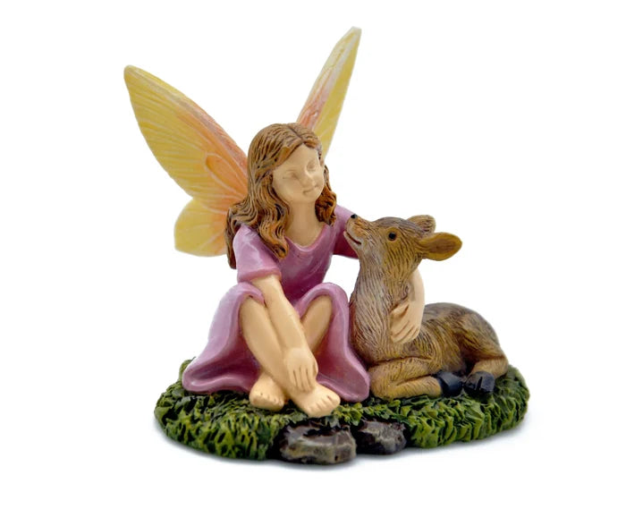 Deer Friends Fairy - Miniature Fairy Garden Accessory