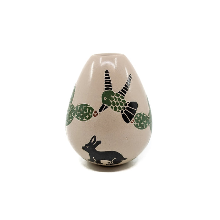 Desert Scene on White Clay