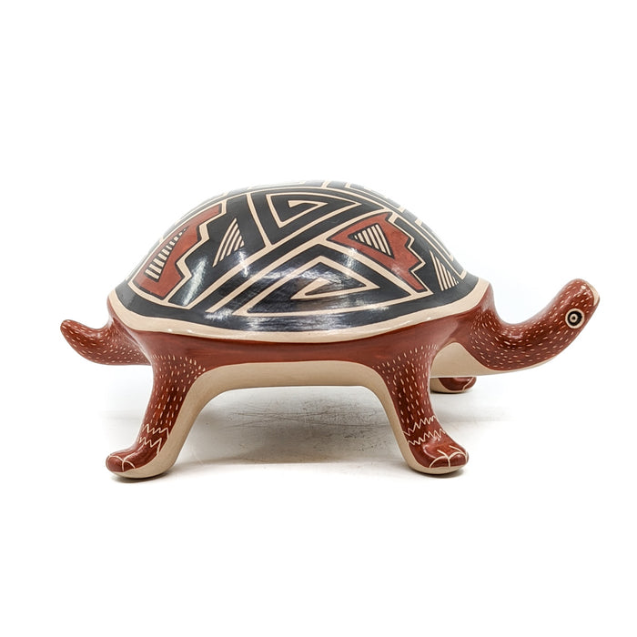 Desert Tortoise Sculpture with Geometric Shell