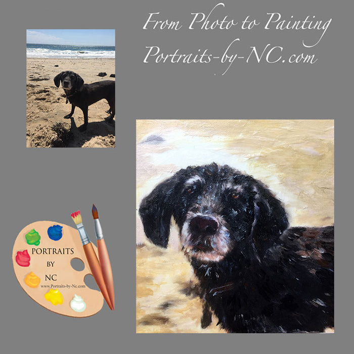 Dog Pet Portrait from Photo 482