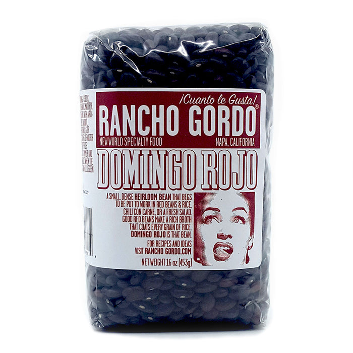 rancho gordo domingo rojo black  heirloom beans.