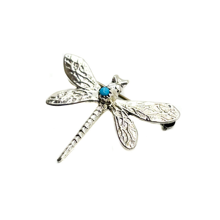 Dragonfly Pin with Turquoise