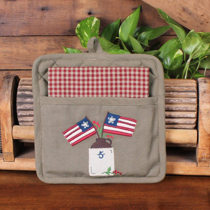 Flag Day Pocket Potholder Set PH620345 - Interiors by Elizabeth