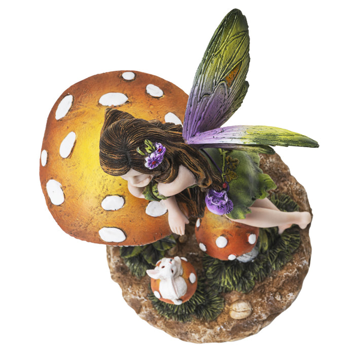 Forest Fairy with Bunny Figurine
