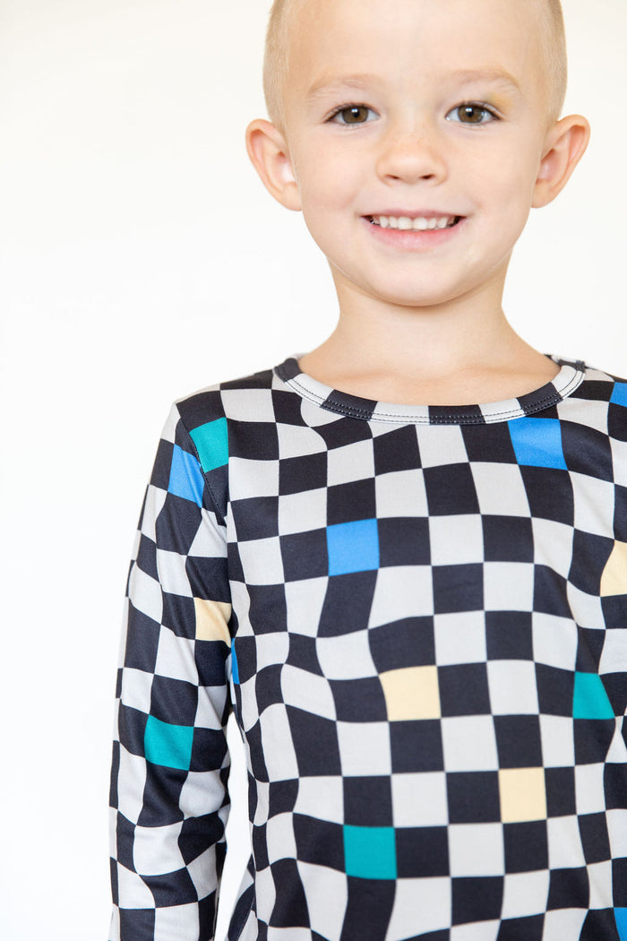 FOREST WAVY CHECKER | LONG SLEEVE