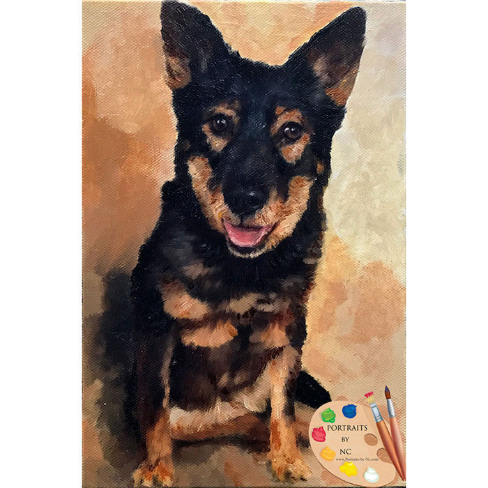 German Shepherd Dog Painting 513