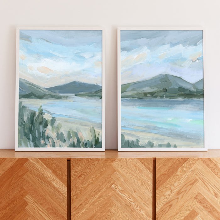 Glacial Wash Diptych - Set of 2 - Jetty Home