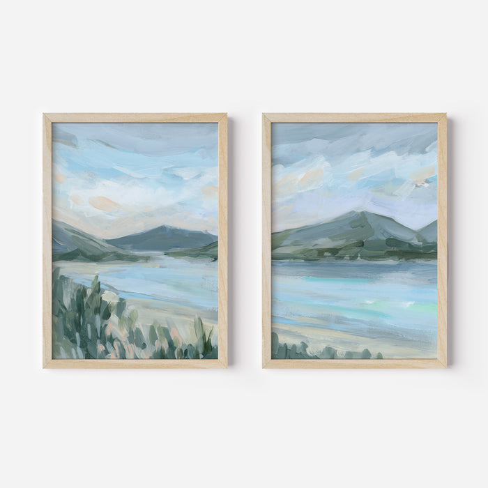Glacial Wash Diptych - Set of 2 - Jetty Home