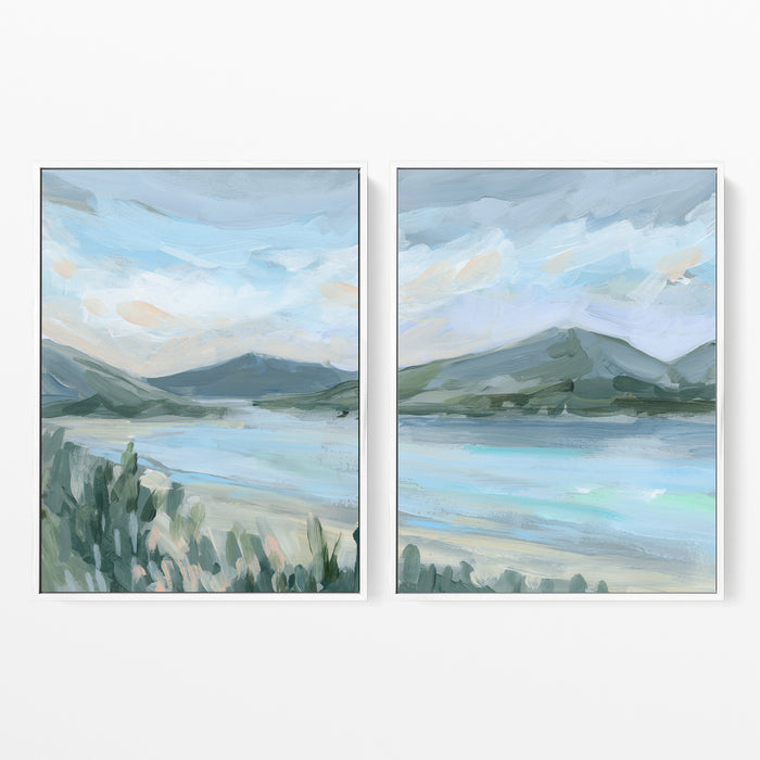 Glacial Wash Diptych - Set of 2 - Jetty Home