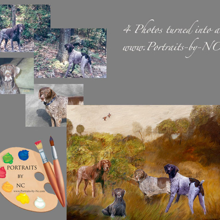 Group Dog Portrait Hunting Dogs from Photo 355