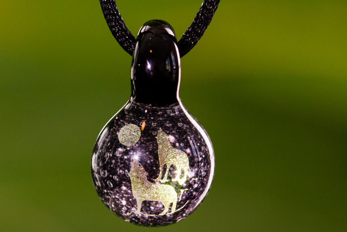 Howling Wolf Cremation Jewelry