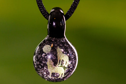 Howling Wolf Cremation Jewelry