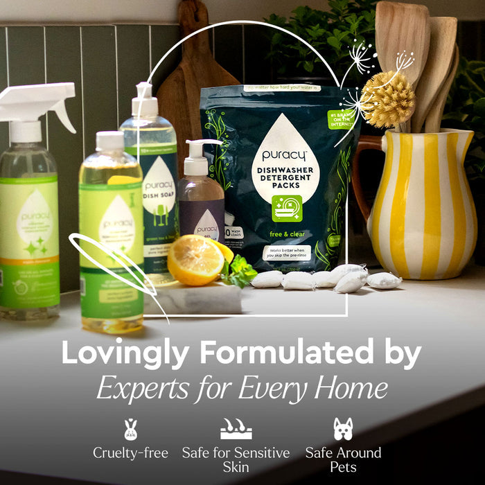 Instant Spot Remover, a plant-powered, cruelty-free cleaner that's safe for pets, sits on the counter. #common #scent_unscented