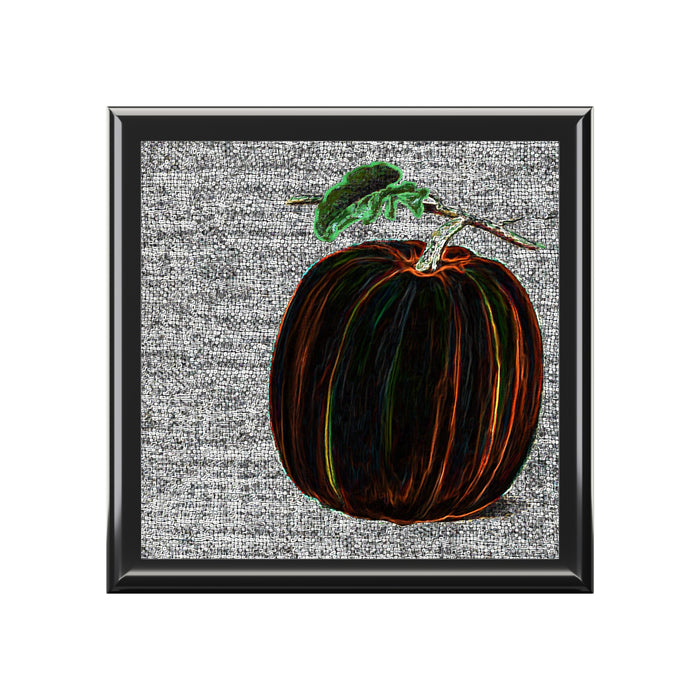 Keepsake/Jewelry Box - Magical Pumpkin - Lacquer Wood Box  lid