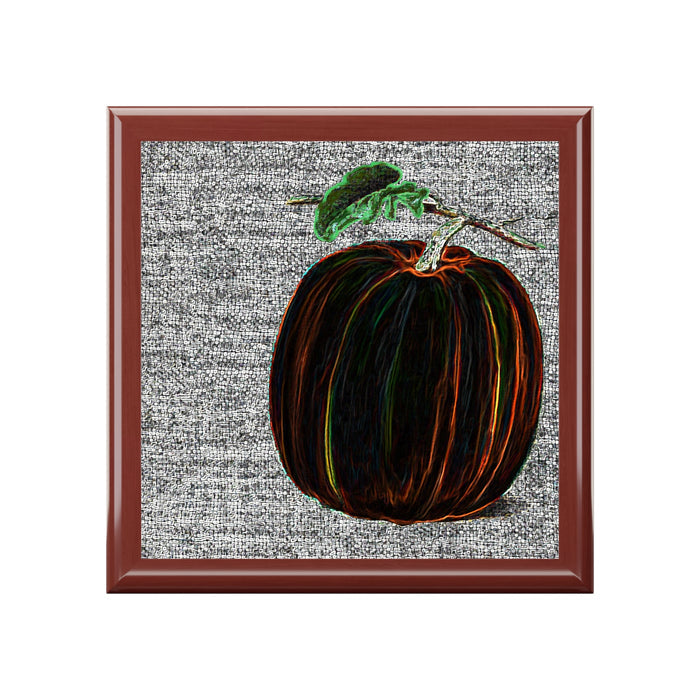 Keepsake/Jewelry Box - Magical Pumpkin - Lacquer Wood Box  cover