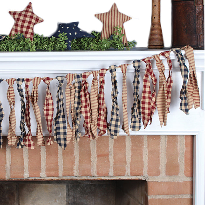 Liberty Fabric Ties Garland Garland GR610001 - Interiors by Elizabeth