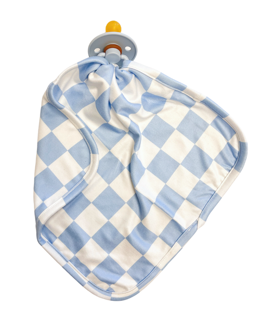 LIGHT BLUE + WHITE CHECKER | LOVIE