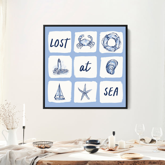 8"x8" / Canvas / Black