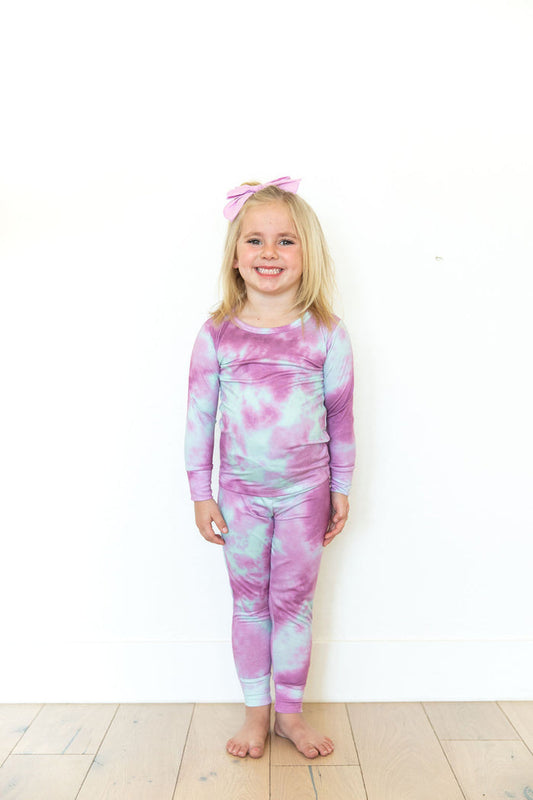 MAGENTA + MINT TIE DYE | LONG SLEEVE