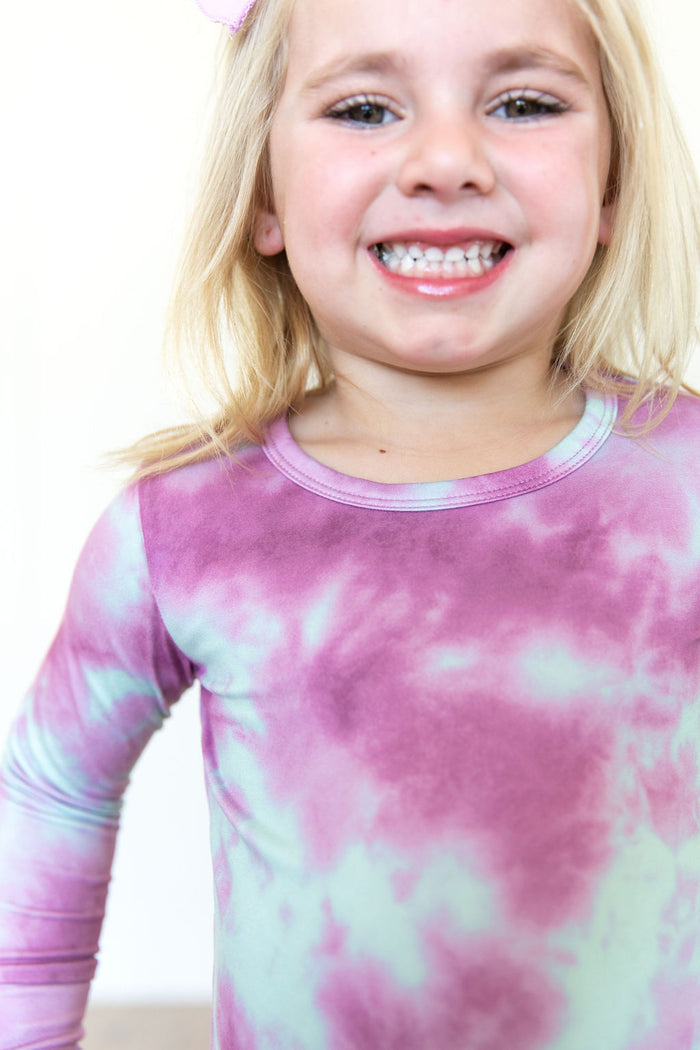 MAGENTA + MINT TIE DYE | LONG SLEEVE