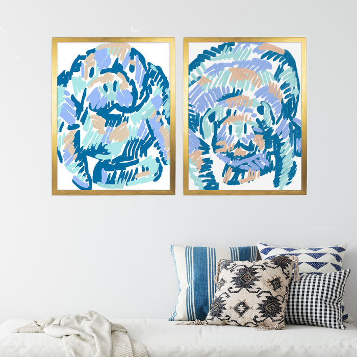 5"x7" / Art Print Set / Antique Gold