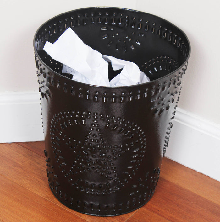 Metal Punched Waste Basket MWPB0001 - Interiors by Elizabeth